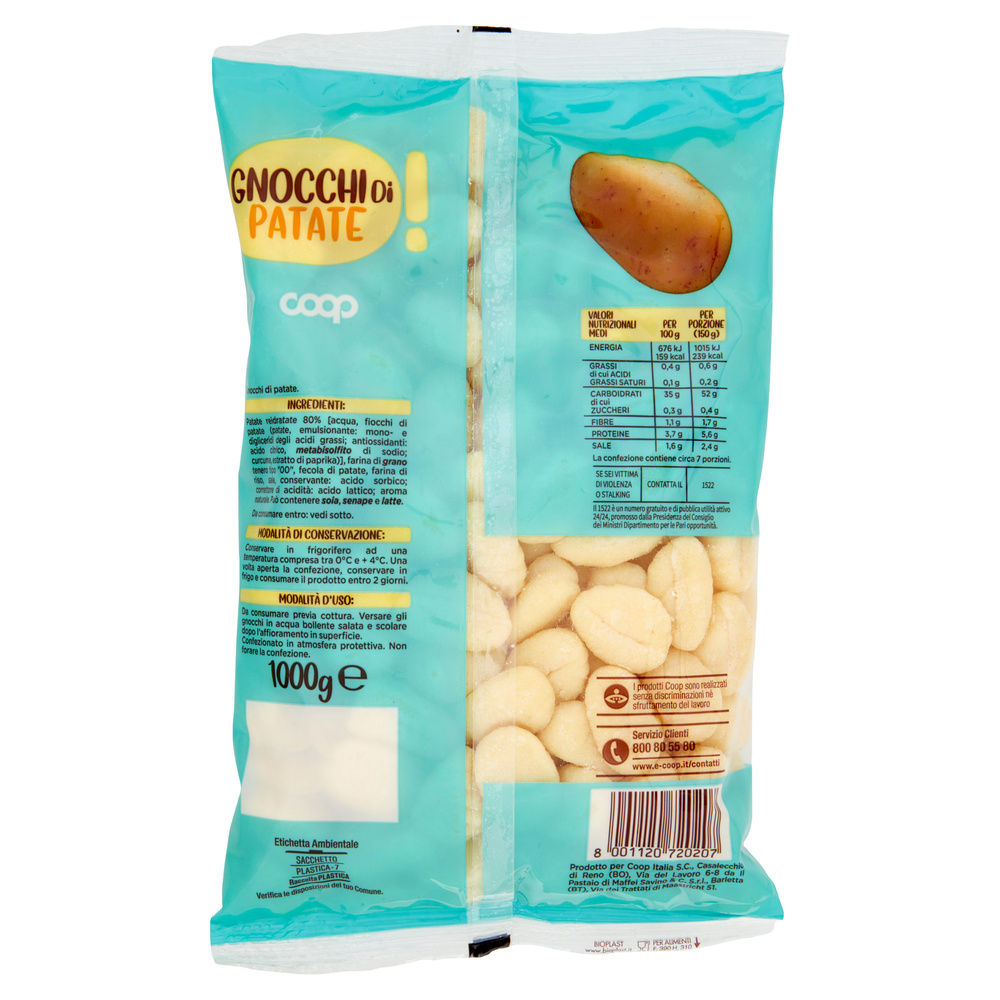 GNOCCHI DI PATATE GLI SPESOTTI COOP KG 1 - 1