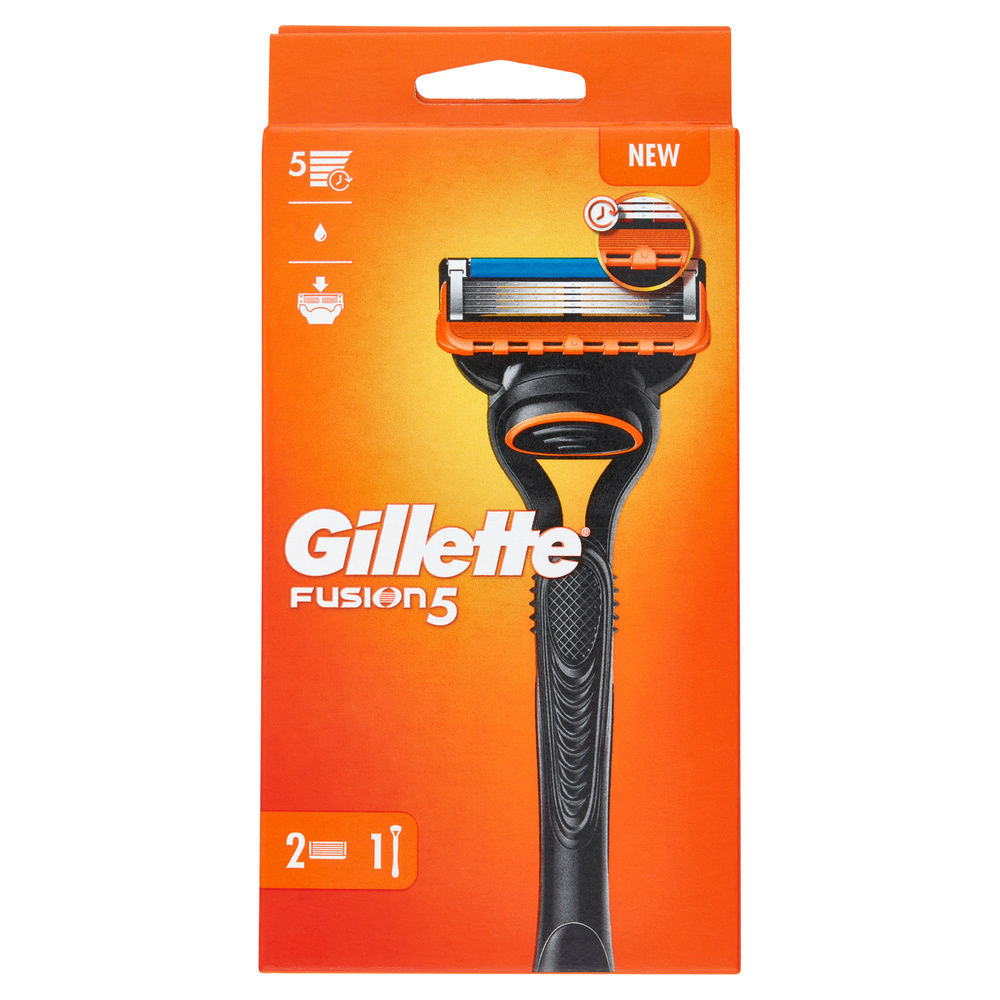 RASOIO GILLETTE FUSION5 MANUAL 2UP + 1 RICAMBIO 5LAME PZ.1 - 0
