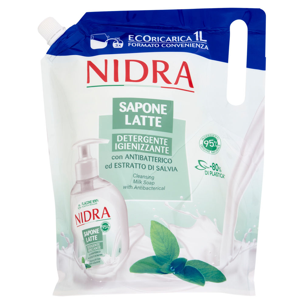 RICARICA SAPONE IGIENIZZANTE CON ANTIBATTERICO NIDRA L.1 - 0