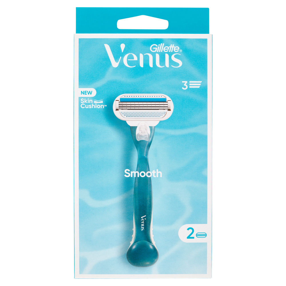 RASOIO GILLETTE VENUS SMOOTH 3LAME + 2RICAMBI PZ.1 - 3
