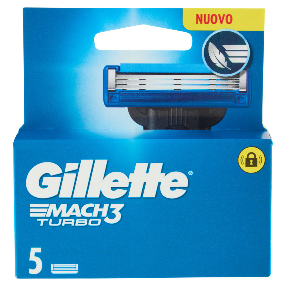 LAME DI RICAMBIO GILLETTE MACH3 TURBO PZ.5 - 7