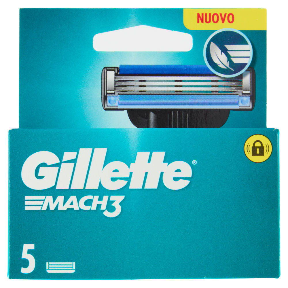 LAME DI RICAMBIO GILLETTE MACH3 STANDARD PZ. 5 - 3