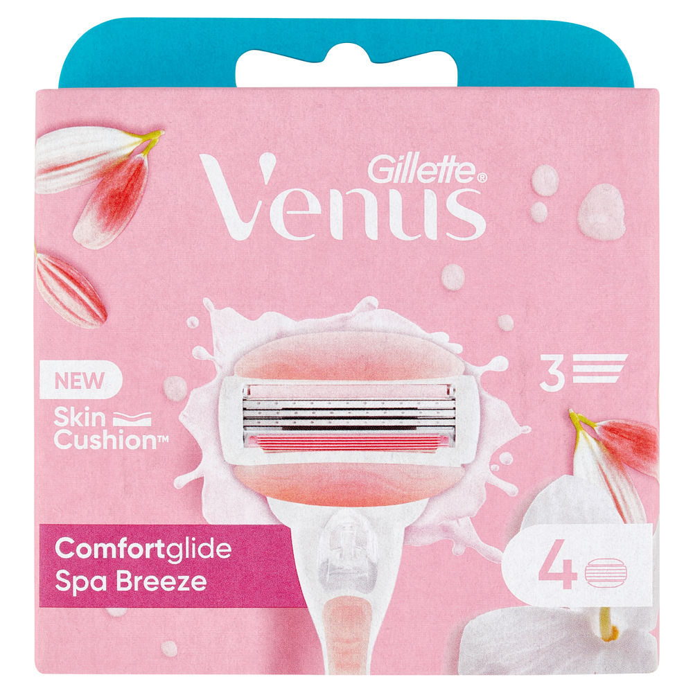 LAME GILLETTE VENUS COMFORTGLIDE SPA BREEZE SKIN CUSHION TRILAMA PZ. 4 - 0