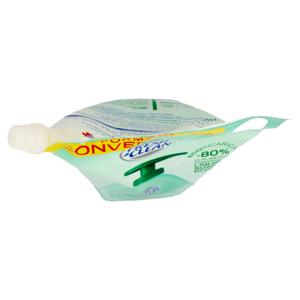 SAPONE LIQUIDO FRESH&CLEAN IGIENIZZANTE ANTIBATT.T&Egrave; VERDE VERBENA ECORIC.L 1 - 4