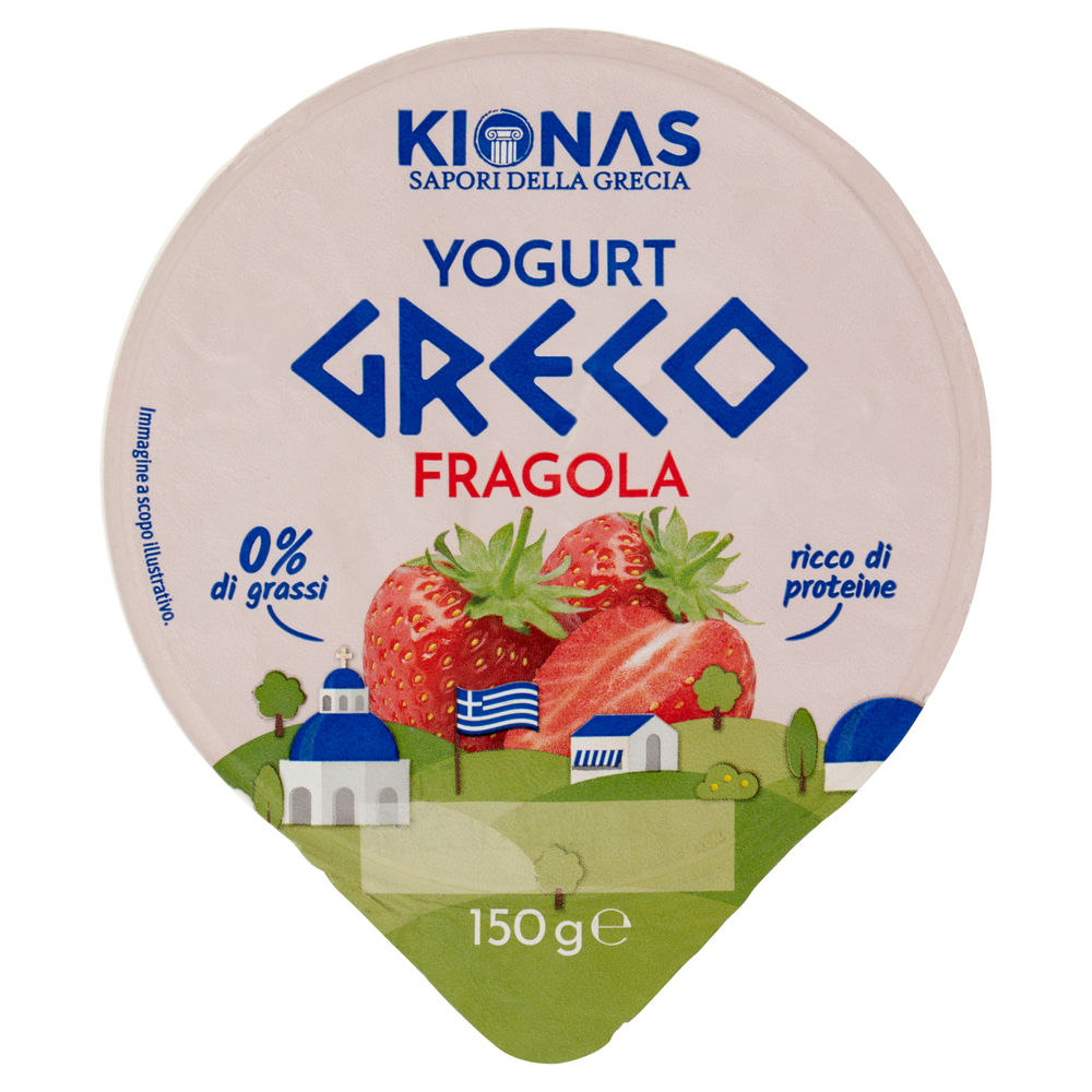 YOGURT GRECO FRAGOLA 0% KIONAS G 150 - 0