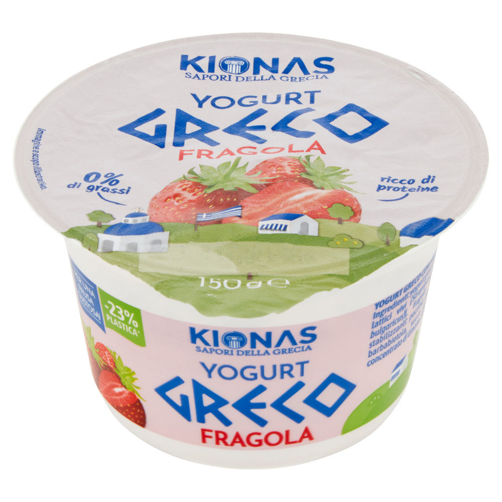 YOGURT GRECO FRAGOLA 0% KIONAS G 150 - 4