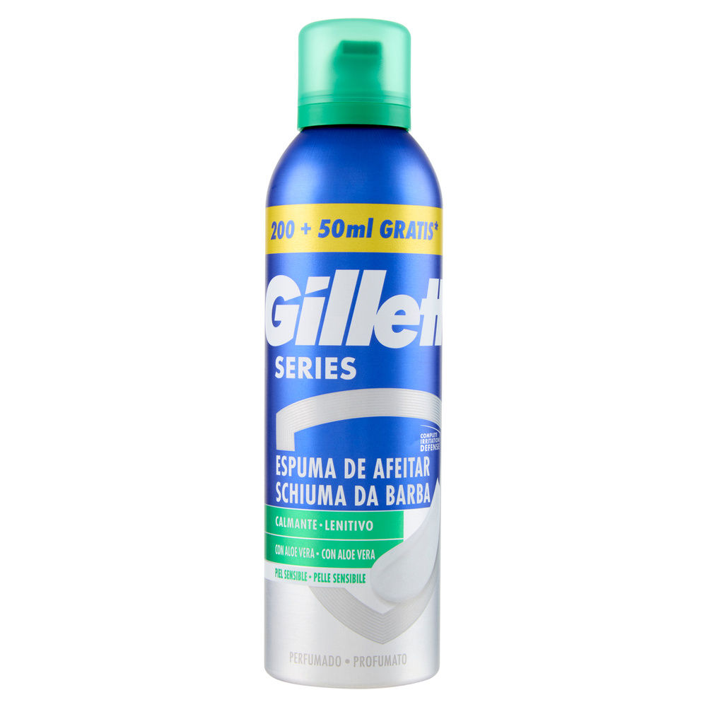 SCHIUMA DA BARBA GILLETTE SERIES PELLI SENSIBILI ML 200+50GRATIS - 0