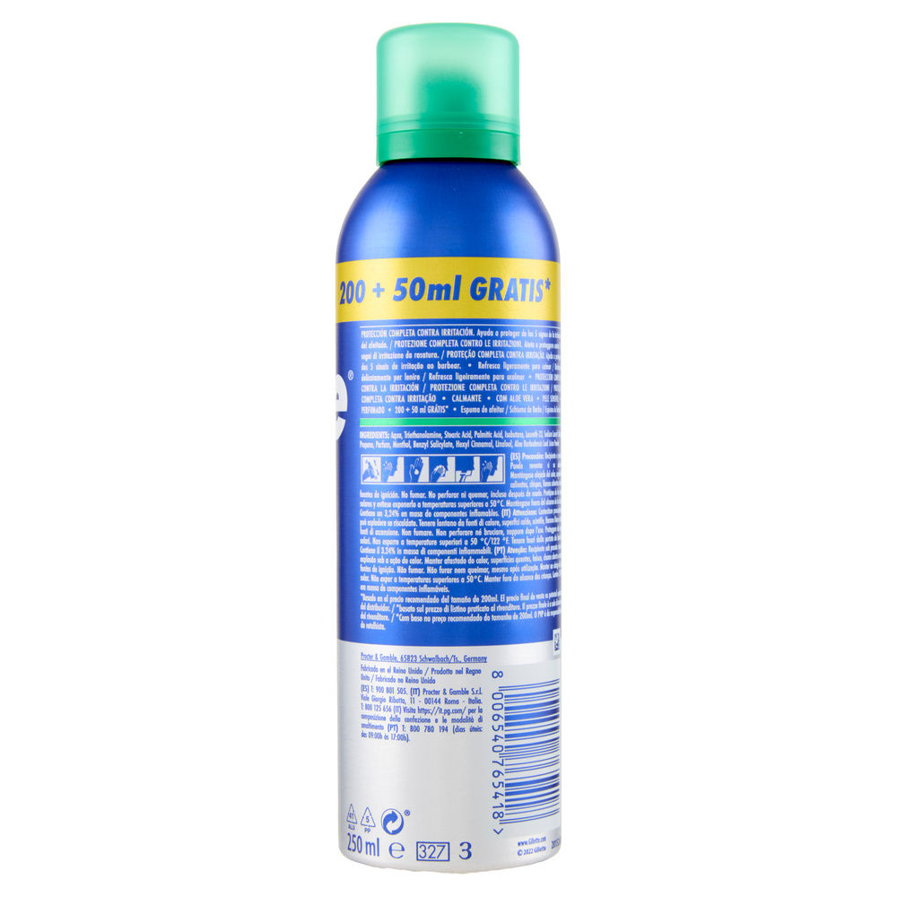 SCHIUMA DA BARBA GILLETTE SERIES PELLI SENSIBILI ML 200+50GRATIS - 1