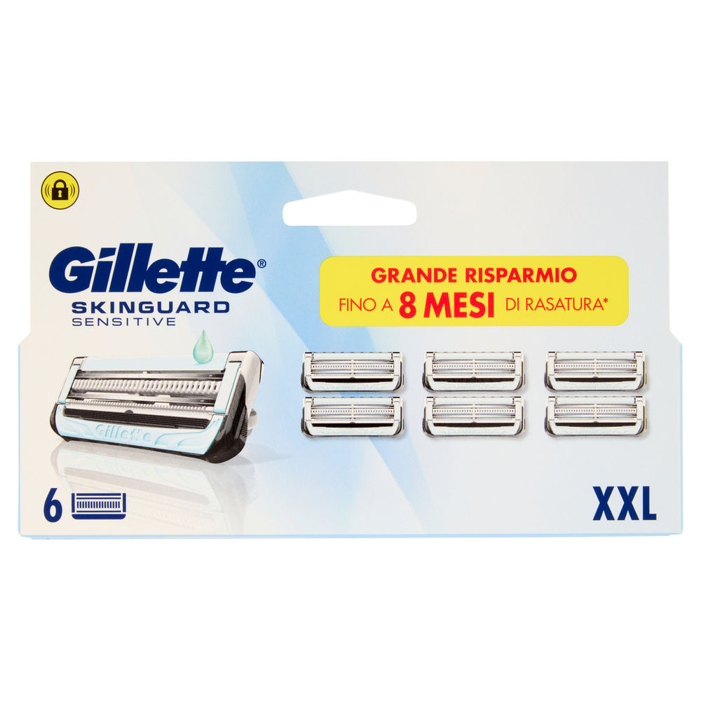 LAME DI RICAMBIO GILLETTE SKINGUARD SENSITIVE PZ. 6 - 0
