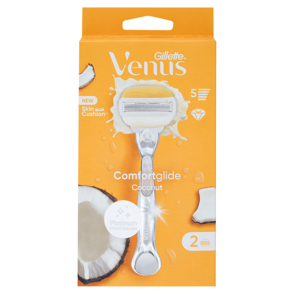 RASOIO GILLETTE VENUS COCONUT 5LAME + 2RICAMBI PZ.1 - 4
