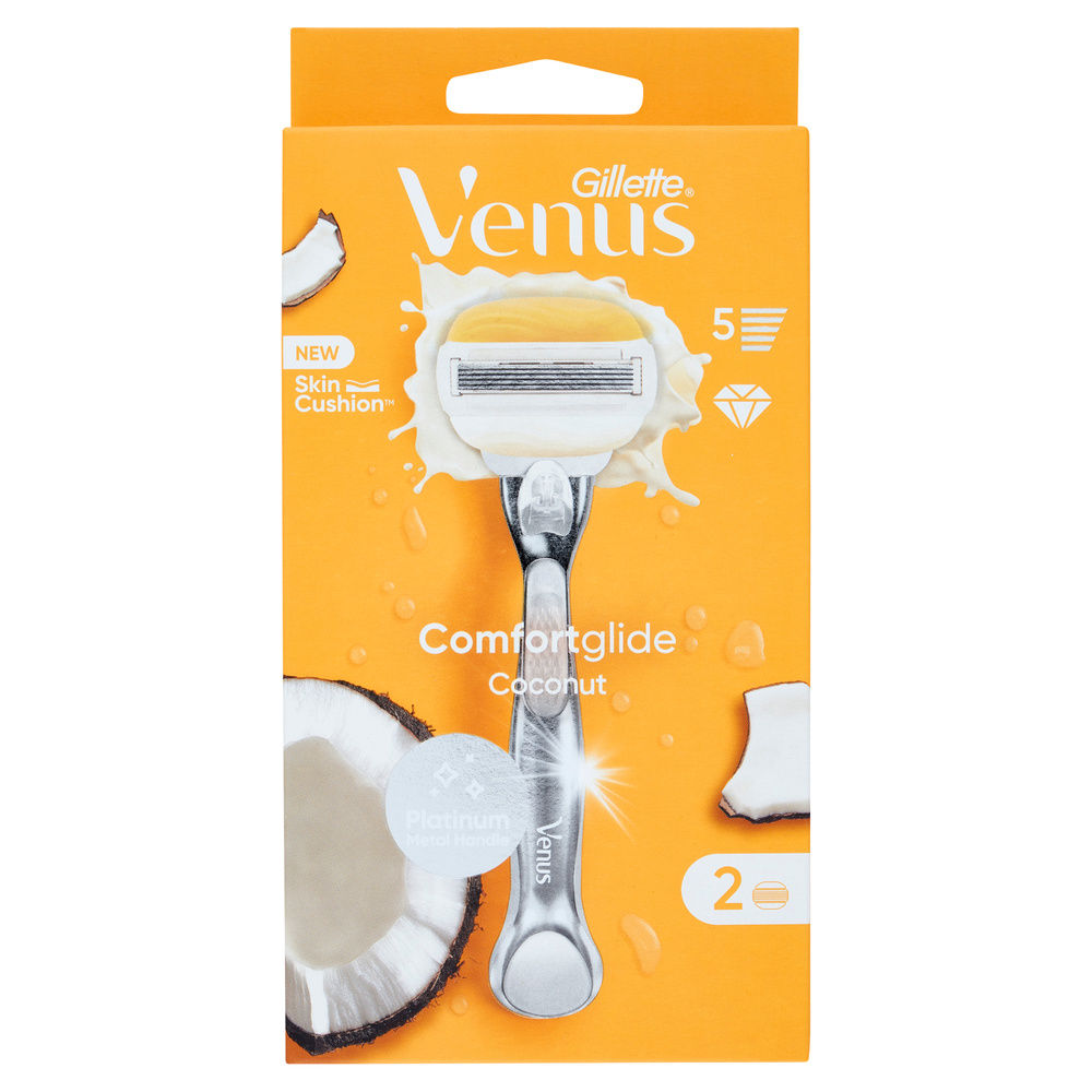 RASOIO GILLETTE VENUS COCONUT 5LAME + 2RICAMBI PZ.1 - 5