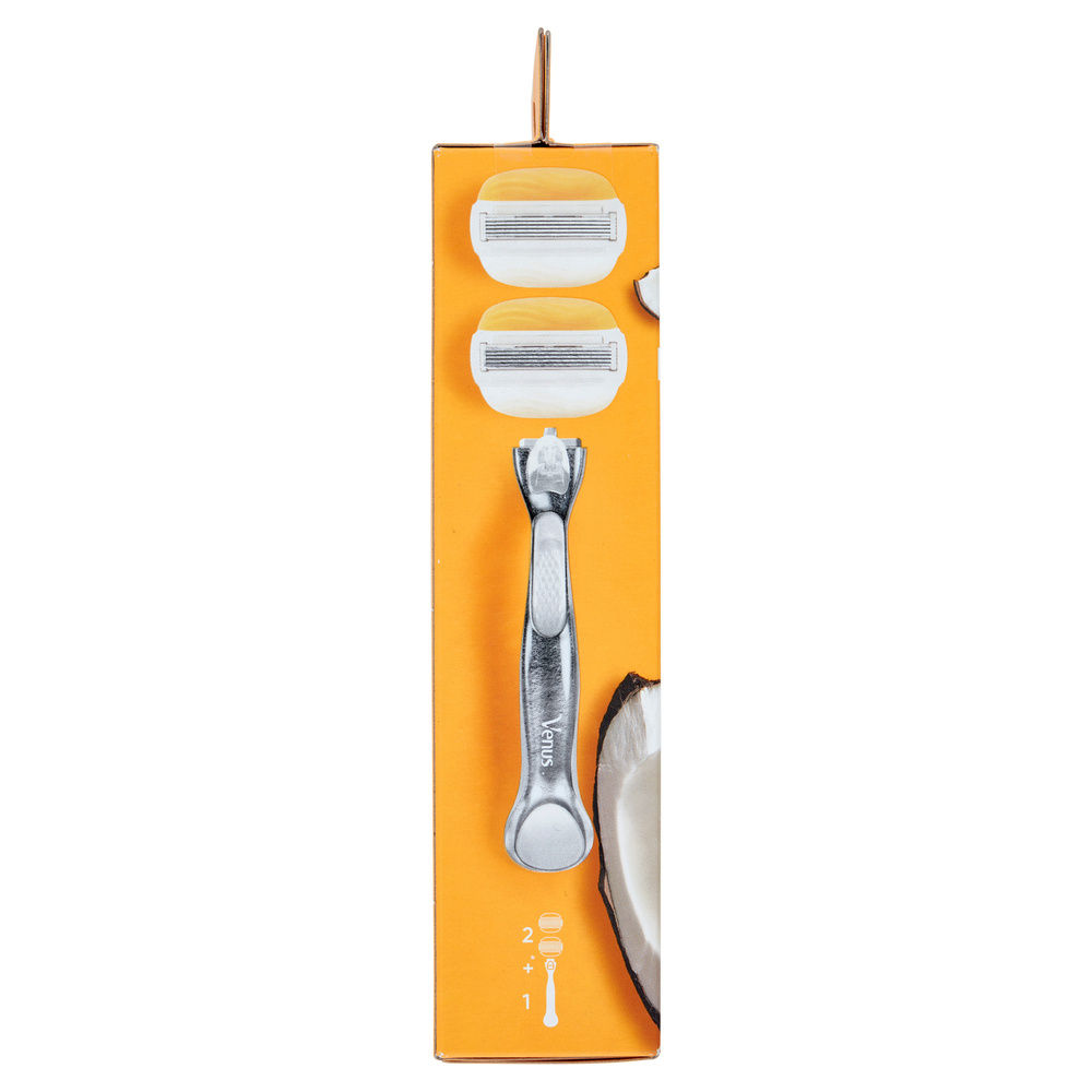 RASOIO GILLETTE VENUS COCONUT 5LAME + 2RICAMBI PZ.1 - 7
