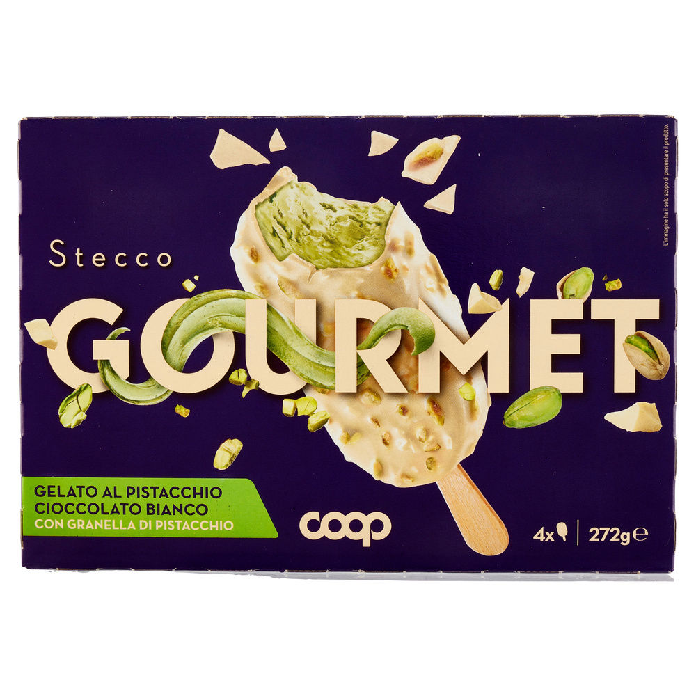 STECCO GOURMET  PISTACCHIO COPERTO DI CIOCCOLATO BIANCO COOP G68X4PZ G 272 - 3