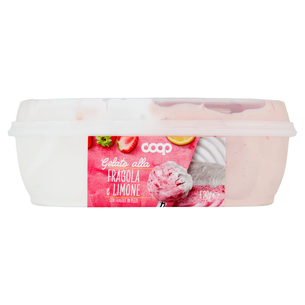 GELATO ALLA FRAGOLA E LIMONE COOP VASCHETTA G 500 - 4