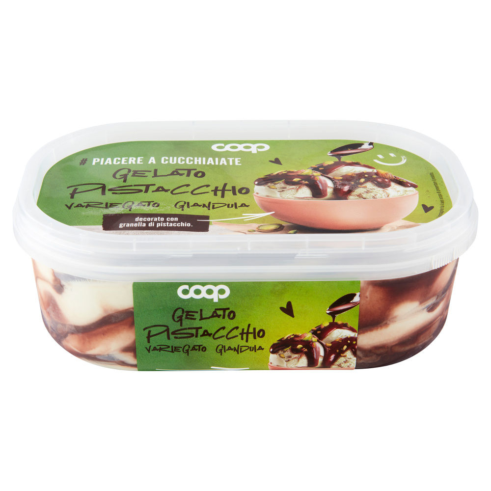 GELATO PISTACCHIO VARIEGATO GIANDUIA COOP VASCHETTA G 500 - 4