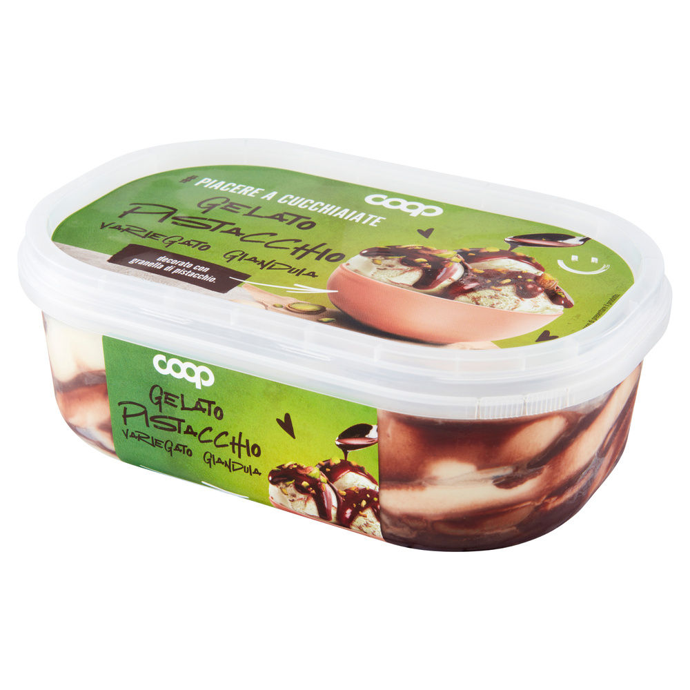 GELATO PISTACCHIO VARIEGATO GIANDUIA COOP VASCHETTA G 500 - 6