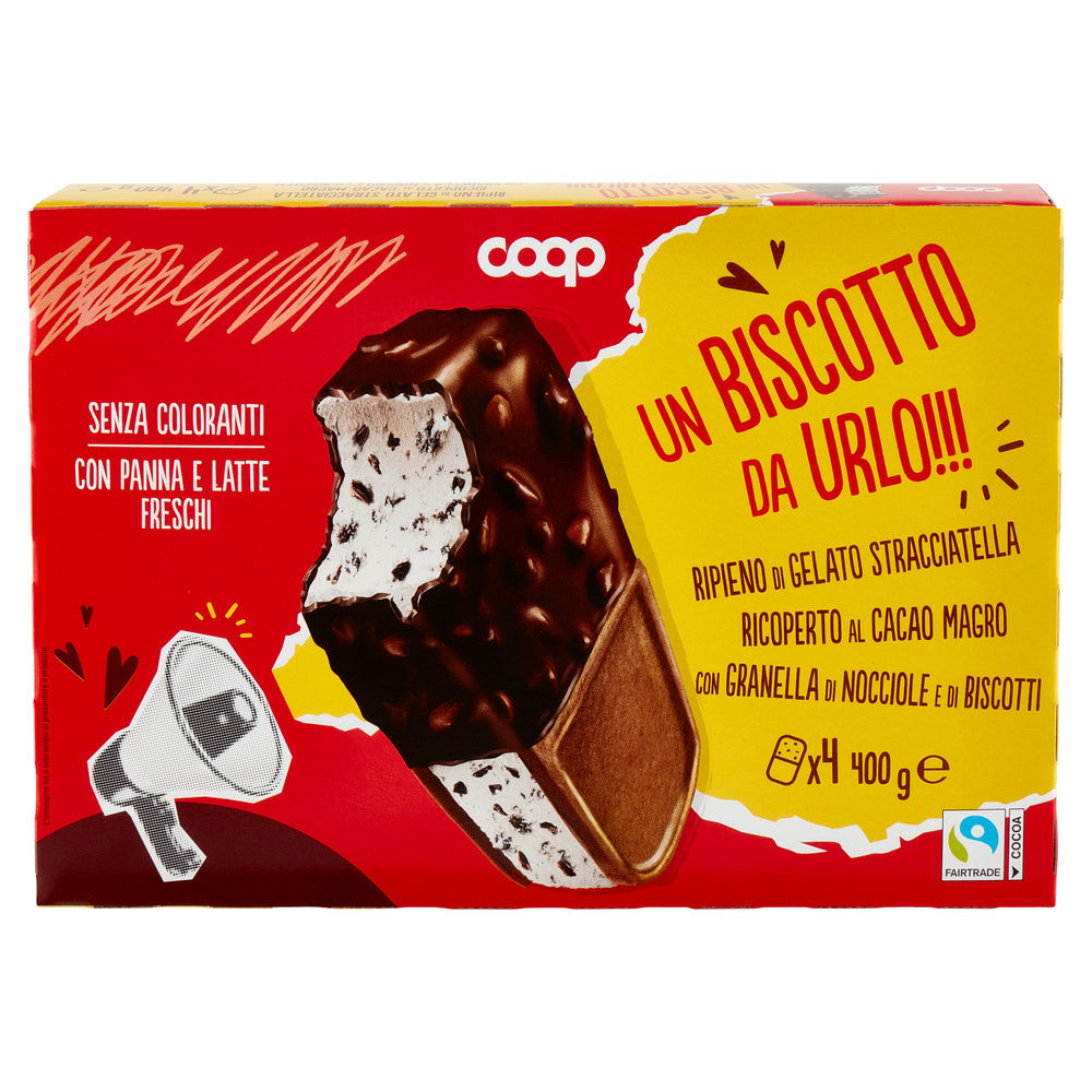 GELATO BISCOTTO BIGUSTO COOP G100X4PZ G 400 - 2