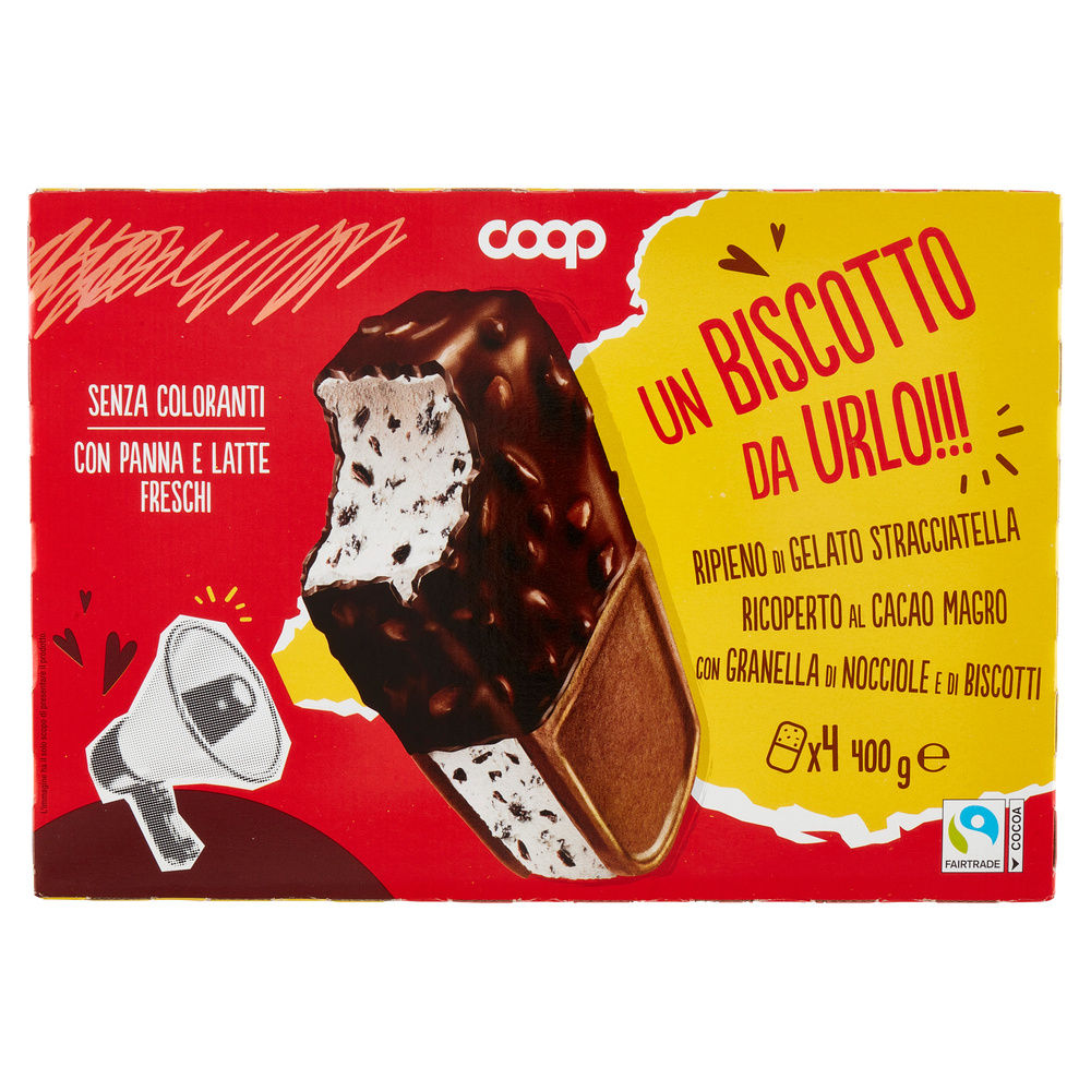 GELATO BISCOTTO BIGUSTO COOP G100X4PZ G 400 - 4