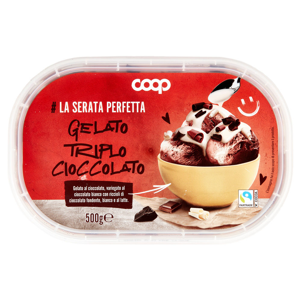 GELATO TRIPLO CIOCCOLATO COOP VASCHETTA G 500 - 7