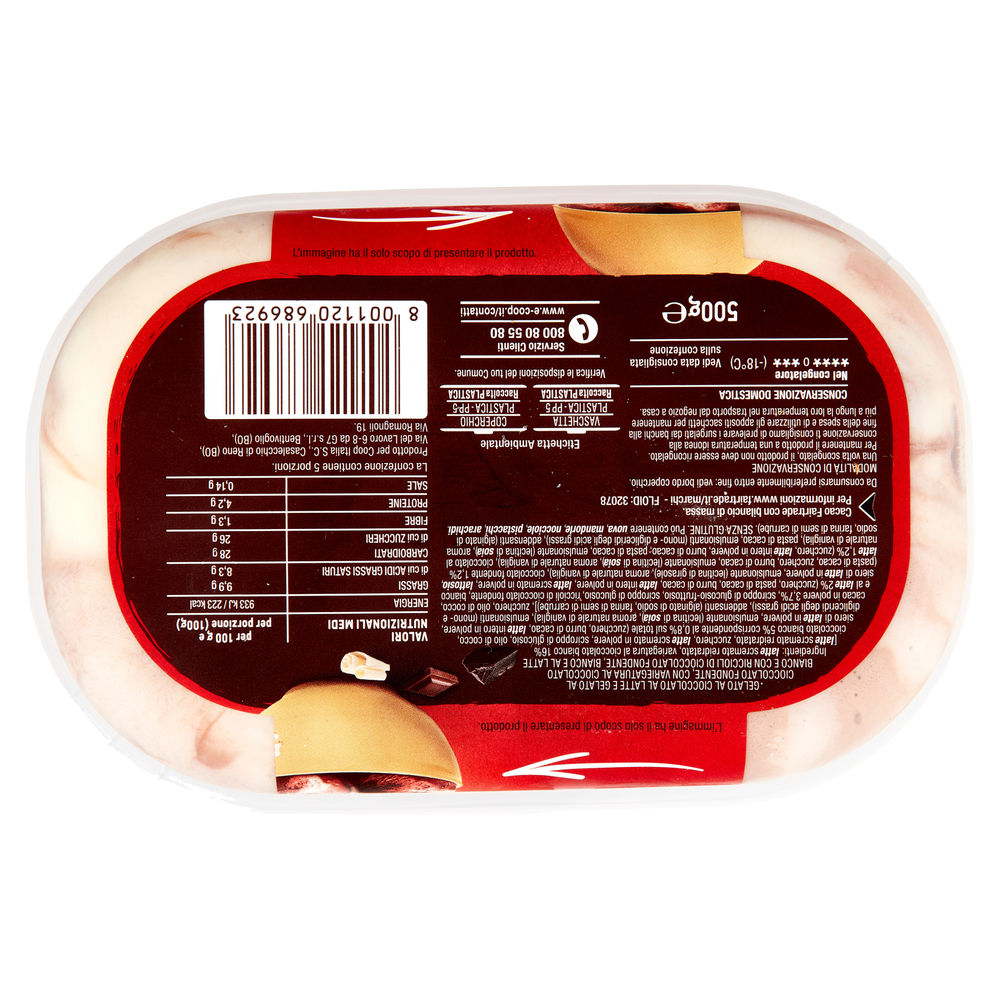 GELATO TRIPLO CIOCCOLATO COOP VASCHETTA G 500 - 1