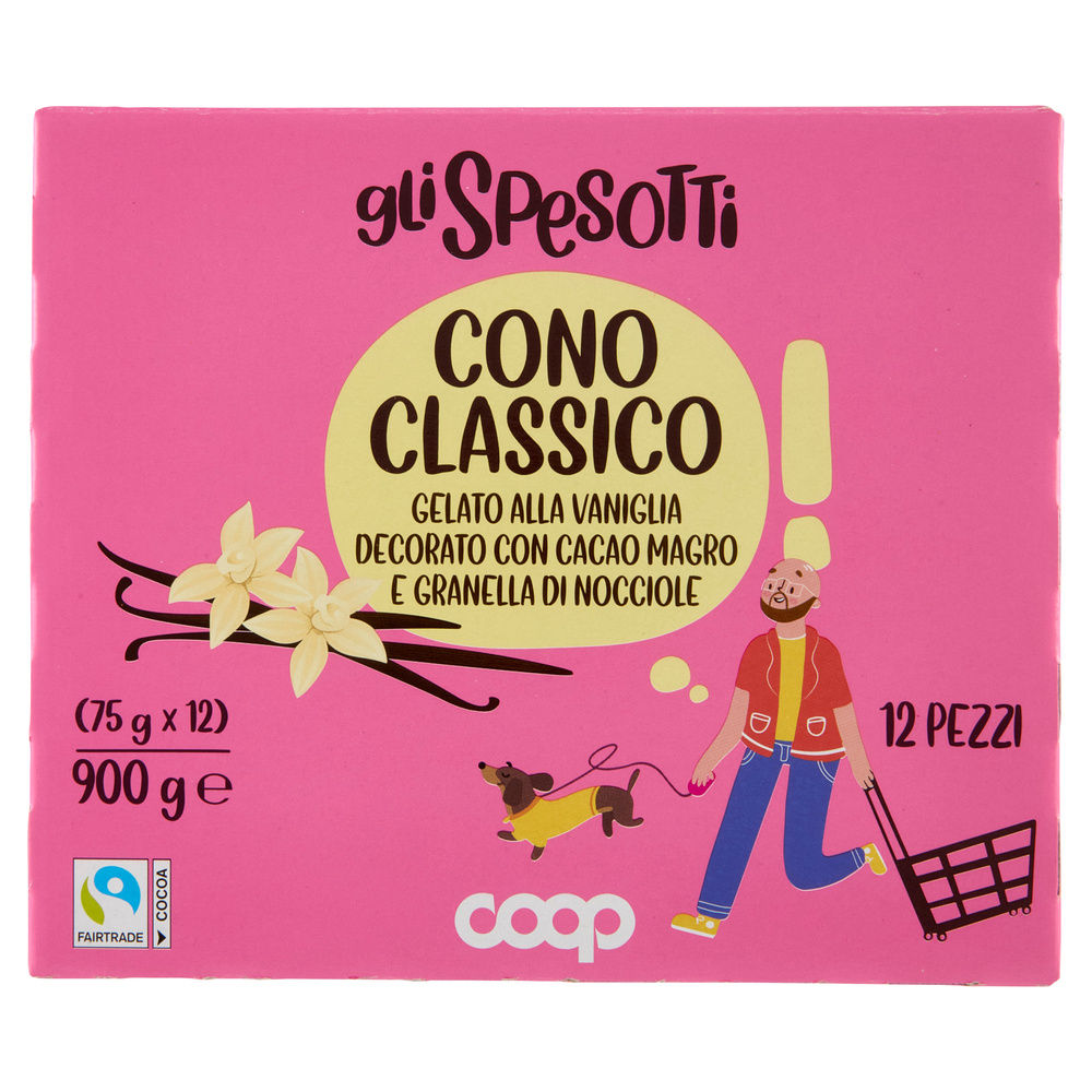 CONO GELATO CLASSICO VANIGLIA GLI SPESOTTI COOP G75X12PZ G 900 - 7