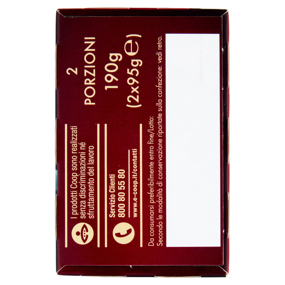 TARTUFO CUORE MORBIDO CIOCCOLATO FONDENTE FIOR FIORE COOP 2X95G G 190 - 7