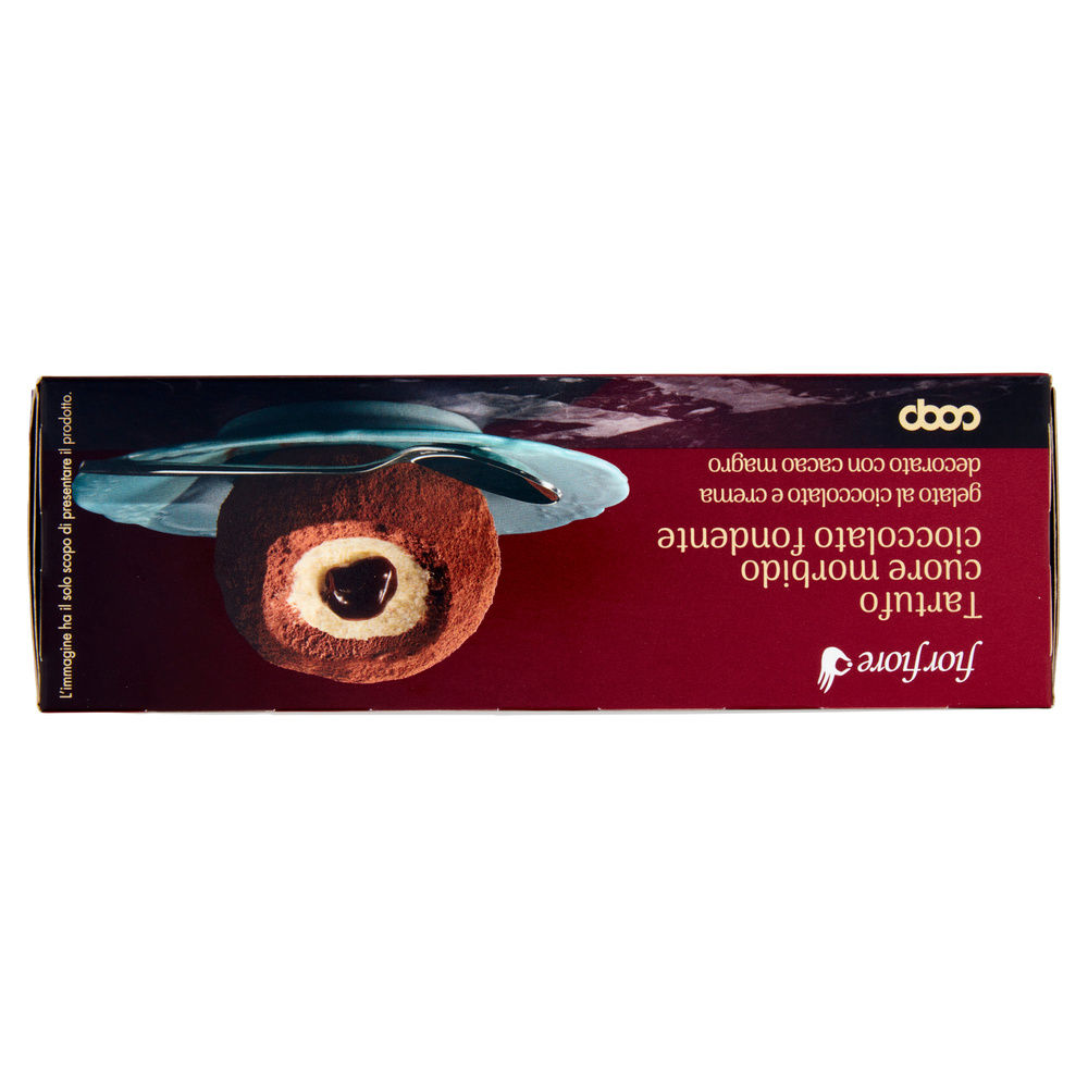 TARTUFO CUORE MORBIDO CIOCCOLATO FONDENTE FIOR FIORE COOP 2X95G G 190 - 2