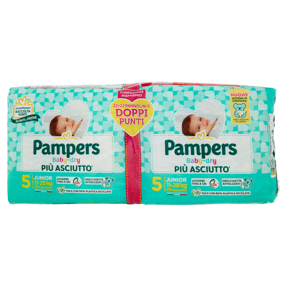 PANNOLINI PAMPERS BABY DRY JUNIOR PZ.44 - 0