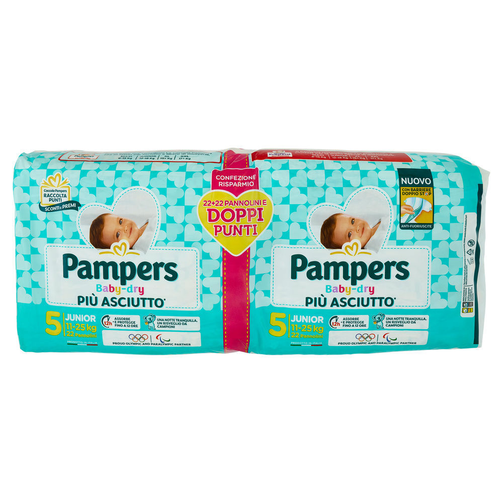 PANNOLINI PAMPERS BABY DRY JUNIOR PZ.44 - 4