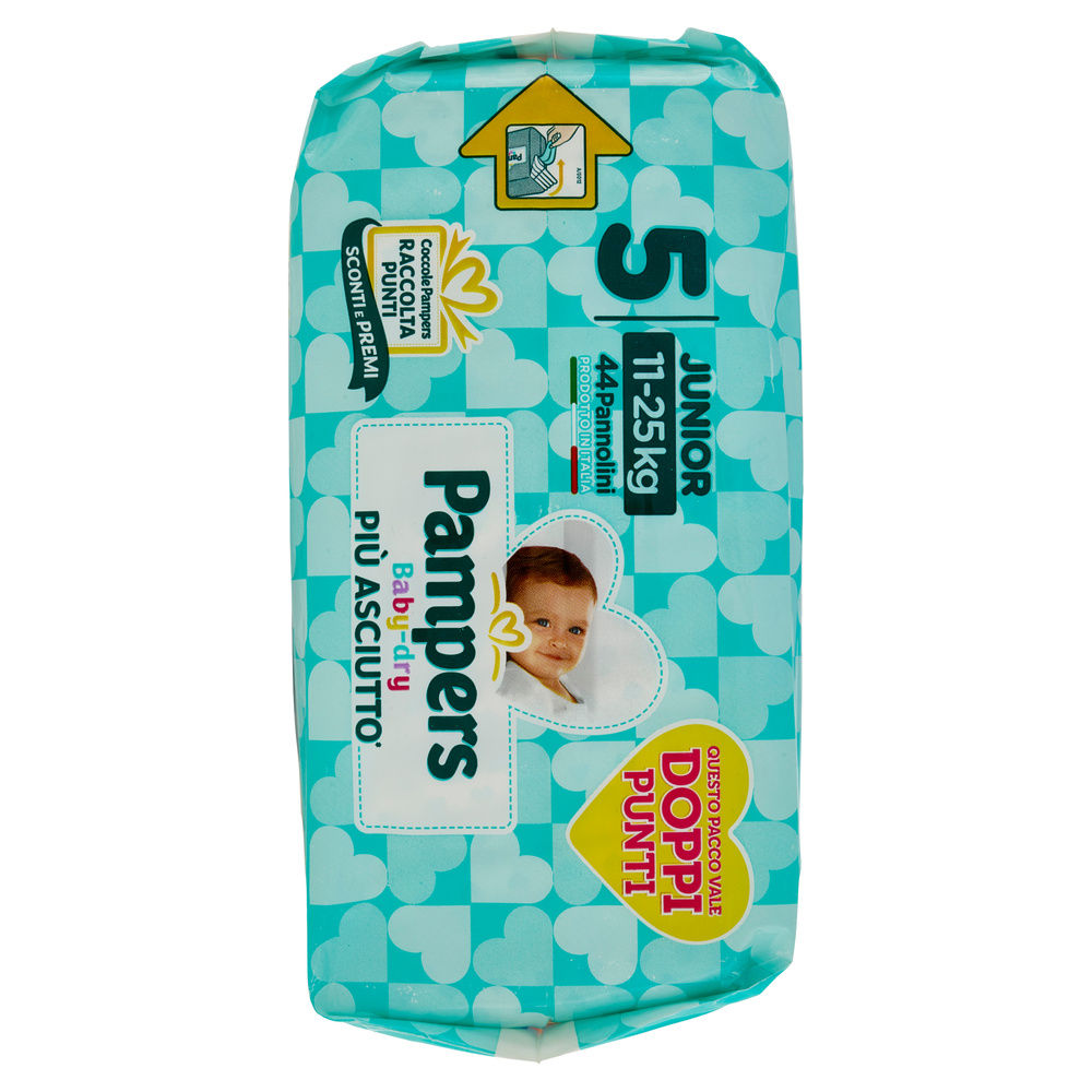 PANNOLINI PAMPERS BABY DRY JUNIOR PZ.44 - 5