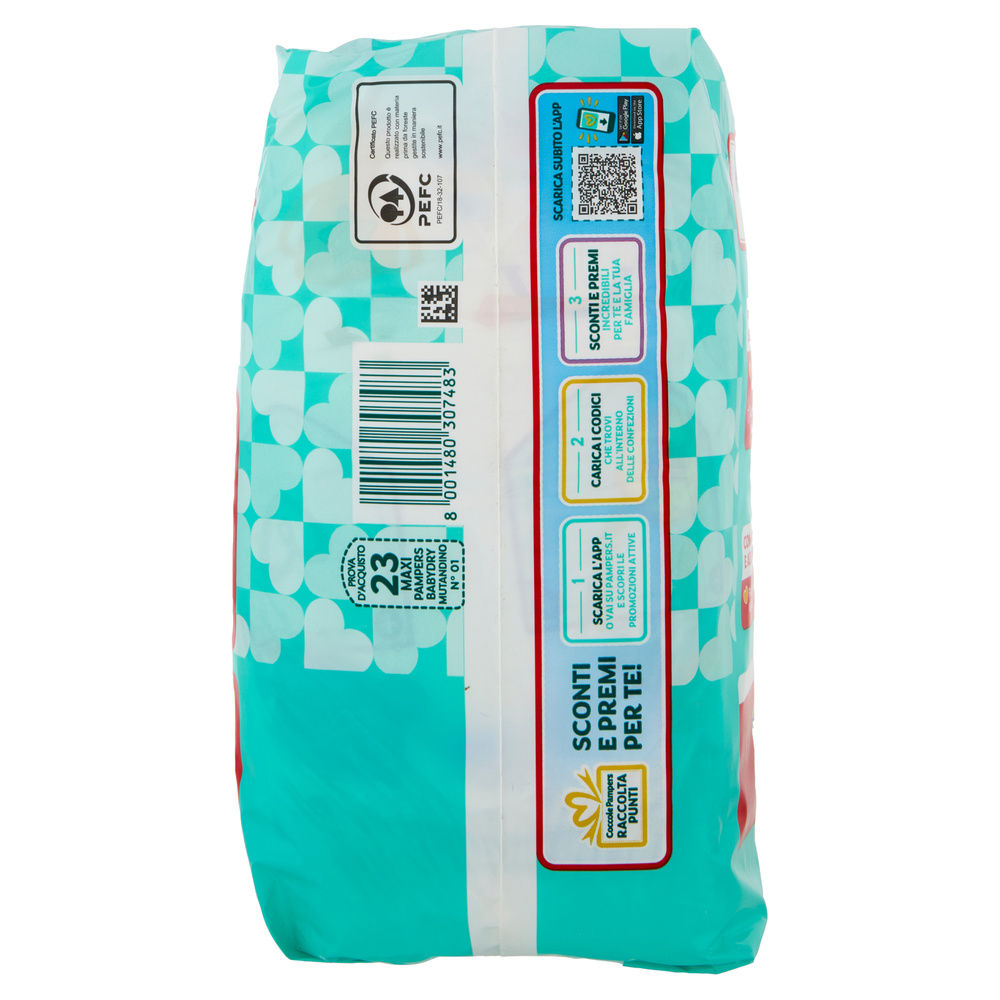 MUTANDINO PAMPERS BABY DRY MAXI PZ.23 - 2