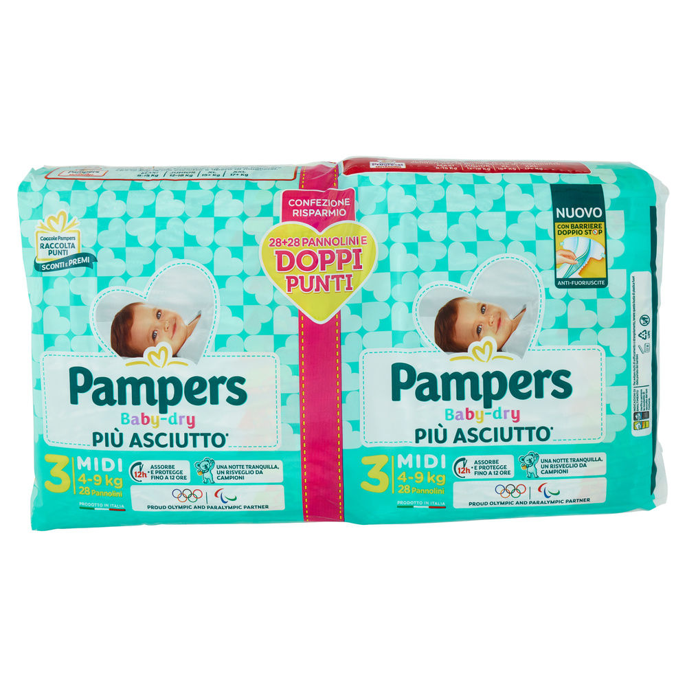 PANNOLINI PAMPERS BABY DRY MIDI PZ.56 - 4
