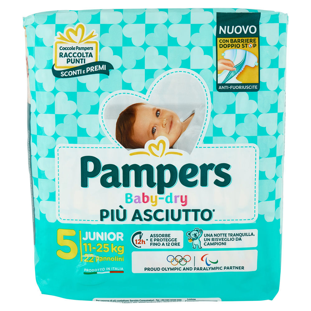 PANNOLINI PAMPERS BABY DRY JUNIOR PZ.22 - 3