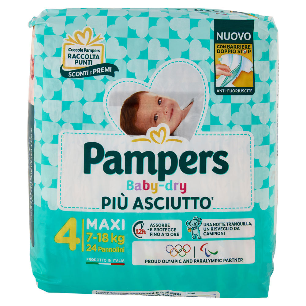 PANNOLINI PAMPERS BABY DRY MAXI PZ.24 - 6