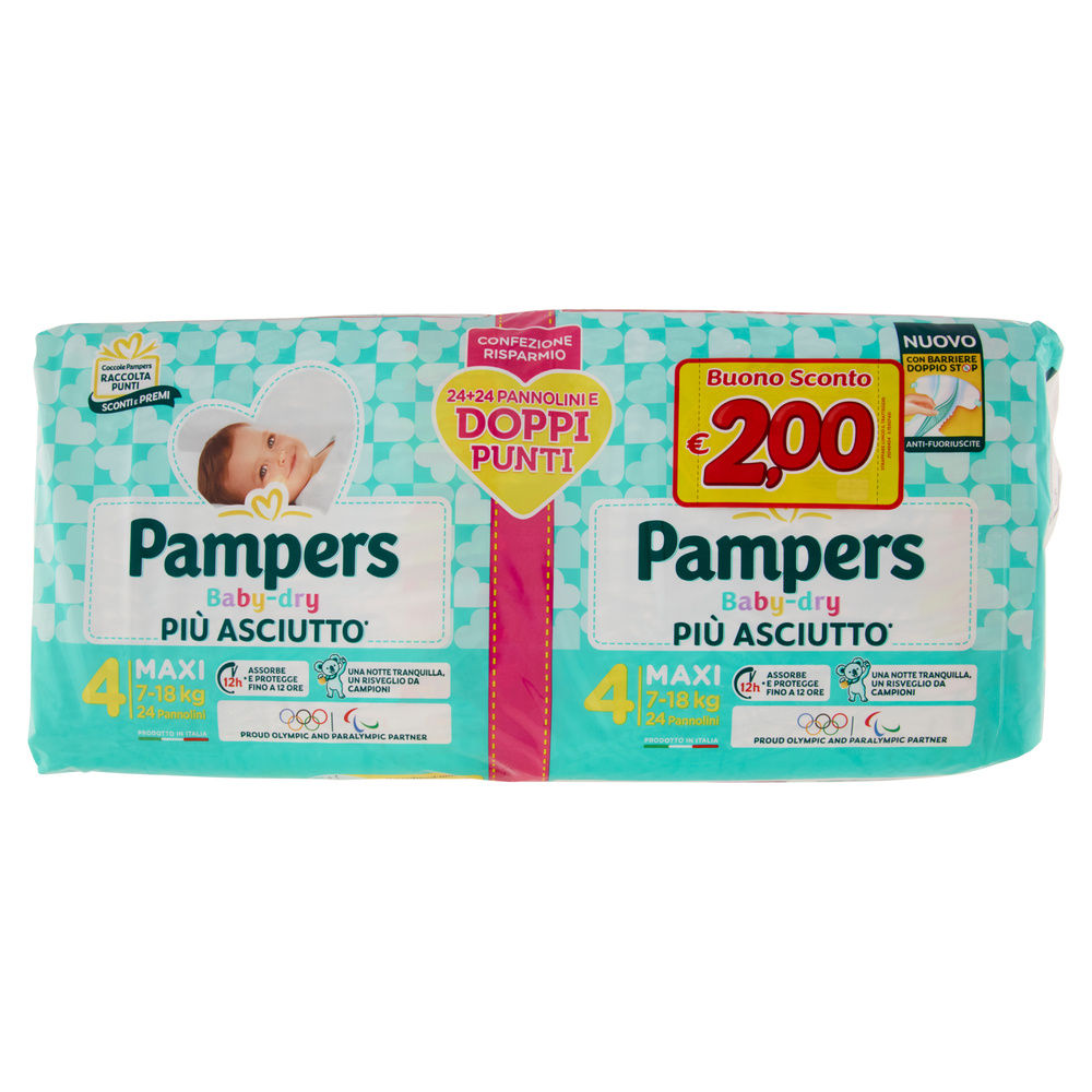 Pannolini pampers baby dry maxi pz.48