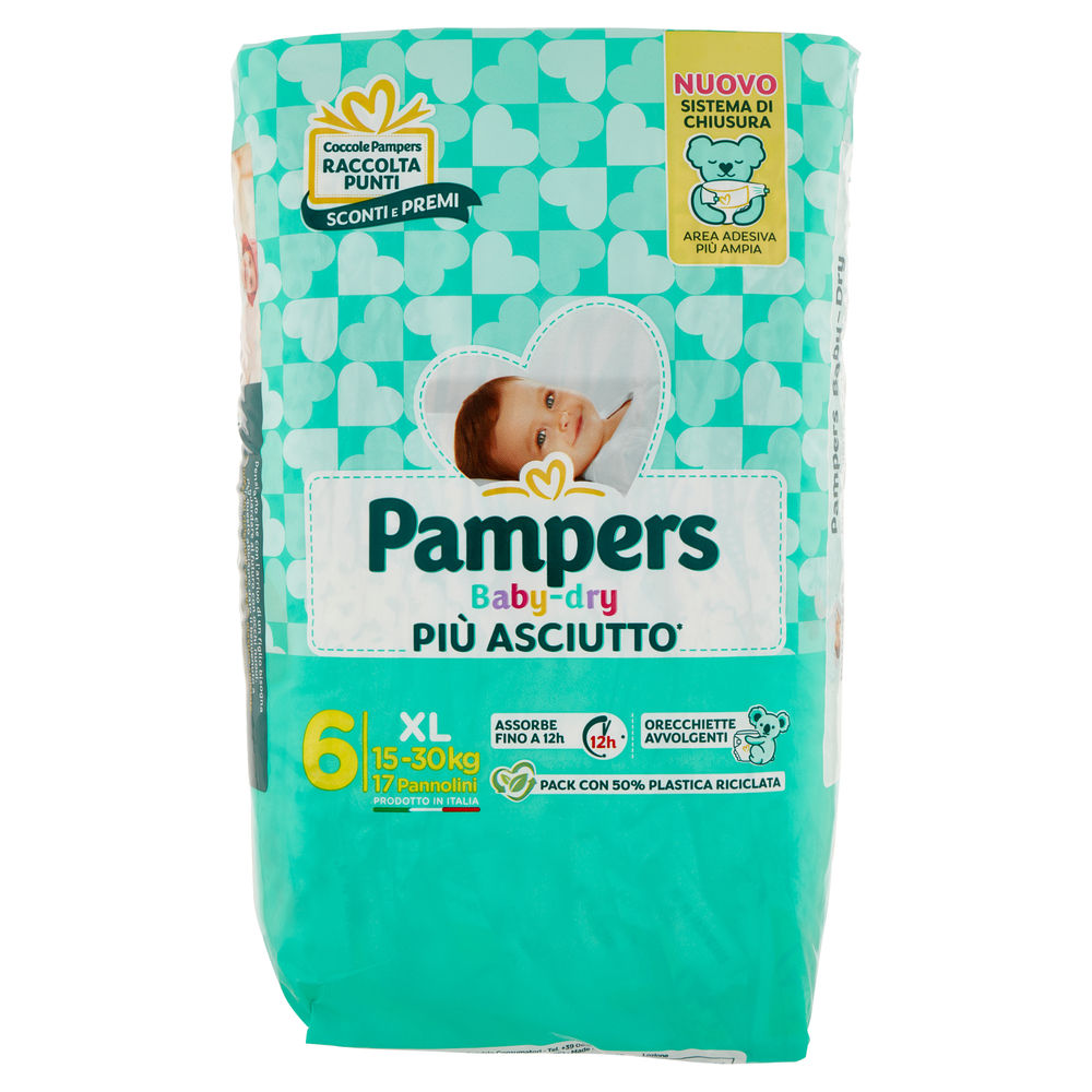 PANNOLINI PAMPERS BABY DRY XL PZ.17 - 0