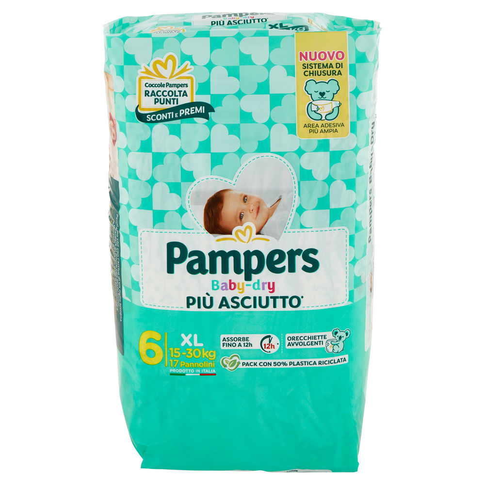 PANNOLINI PAMPERS BABY DRY XL PZ.17 - 5