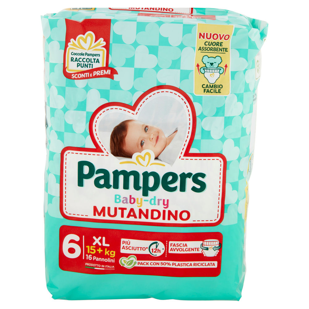 MUTANDINO PAMPERS BABY DRY XL PZ.16 - 7