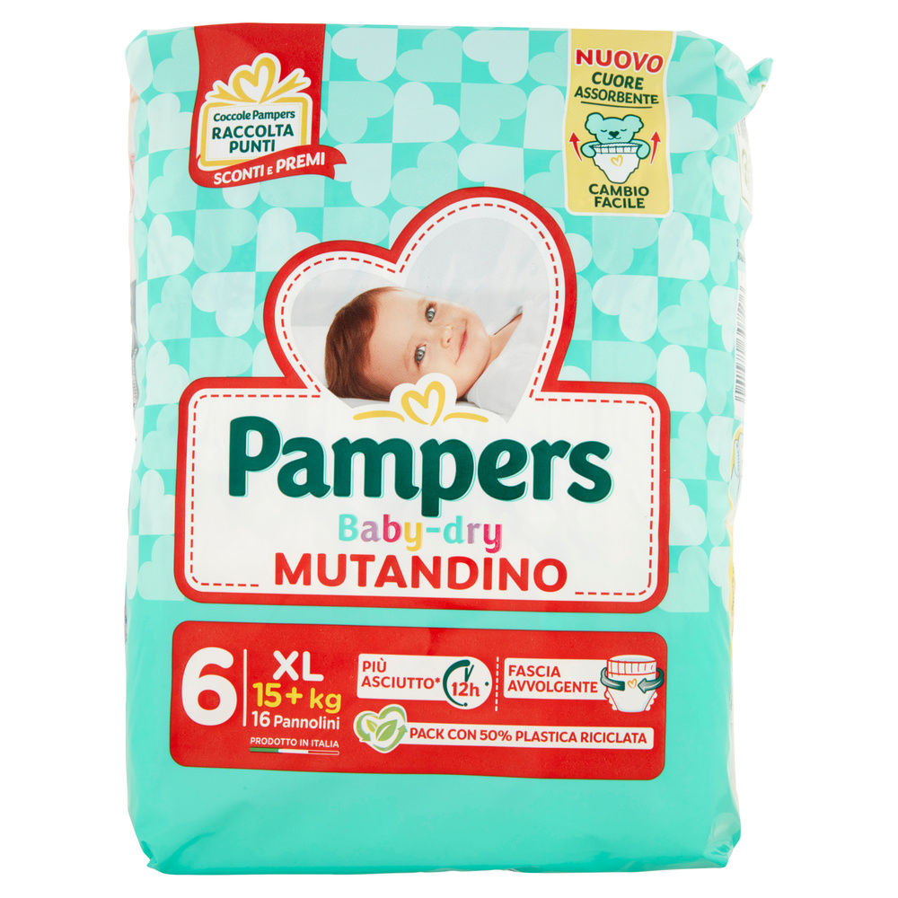 MUTANDINO PAMPERS BABY DRY XL PZ.16 - 6