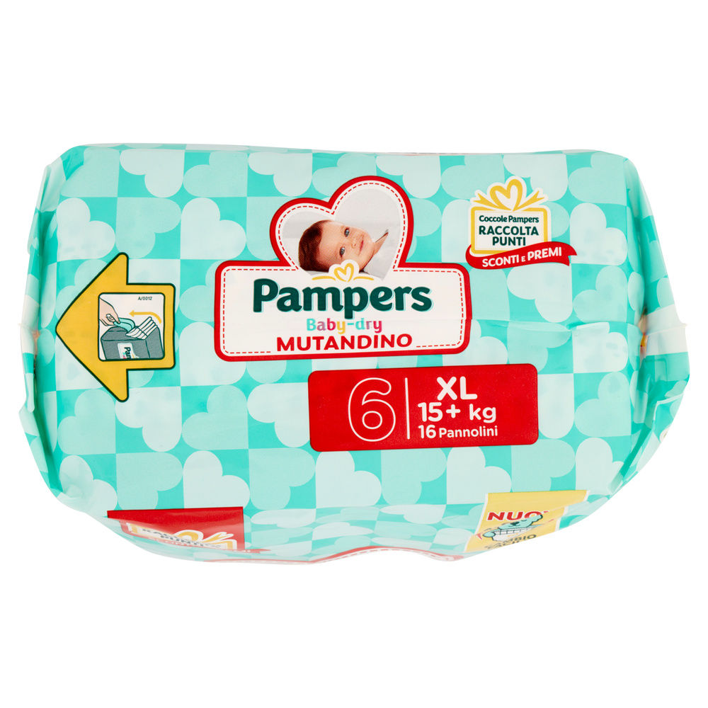 MUTANDINO PAMPERS BABY DRY XL PZ.16 - 5