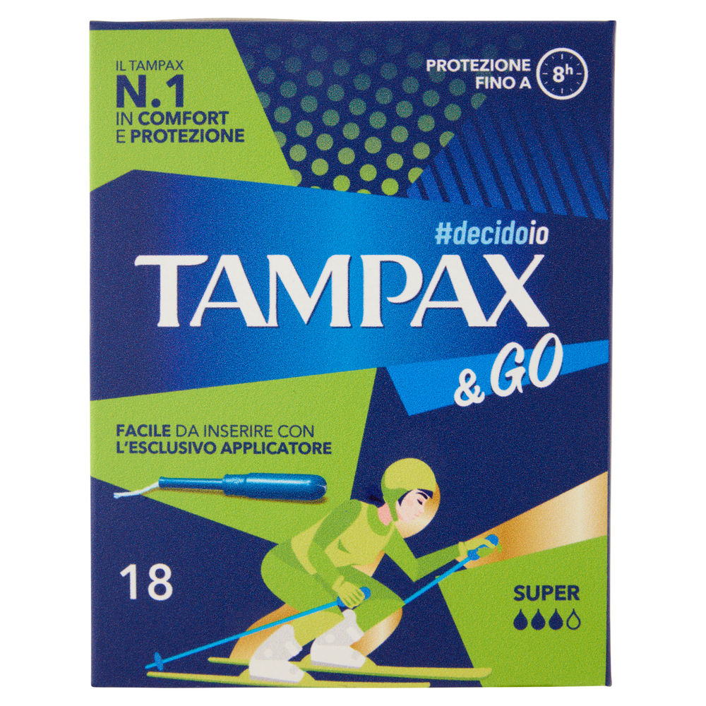 ASSORBENTI INTERNI TAMPAX&GO SUPER PZ.18 - 0