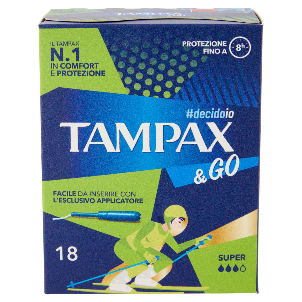 ASSORBENTI INTERNI TAMPAX&GO SUPER PZ.18 - 6