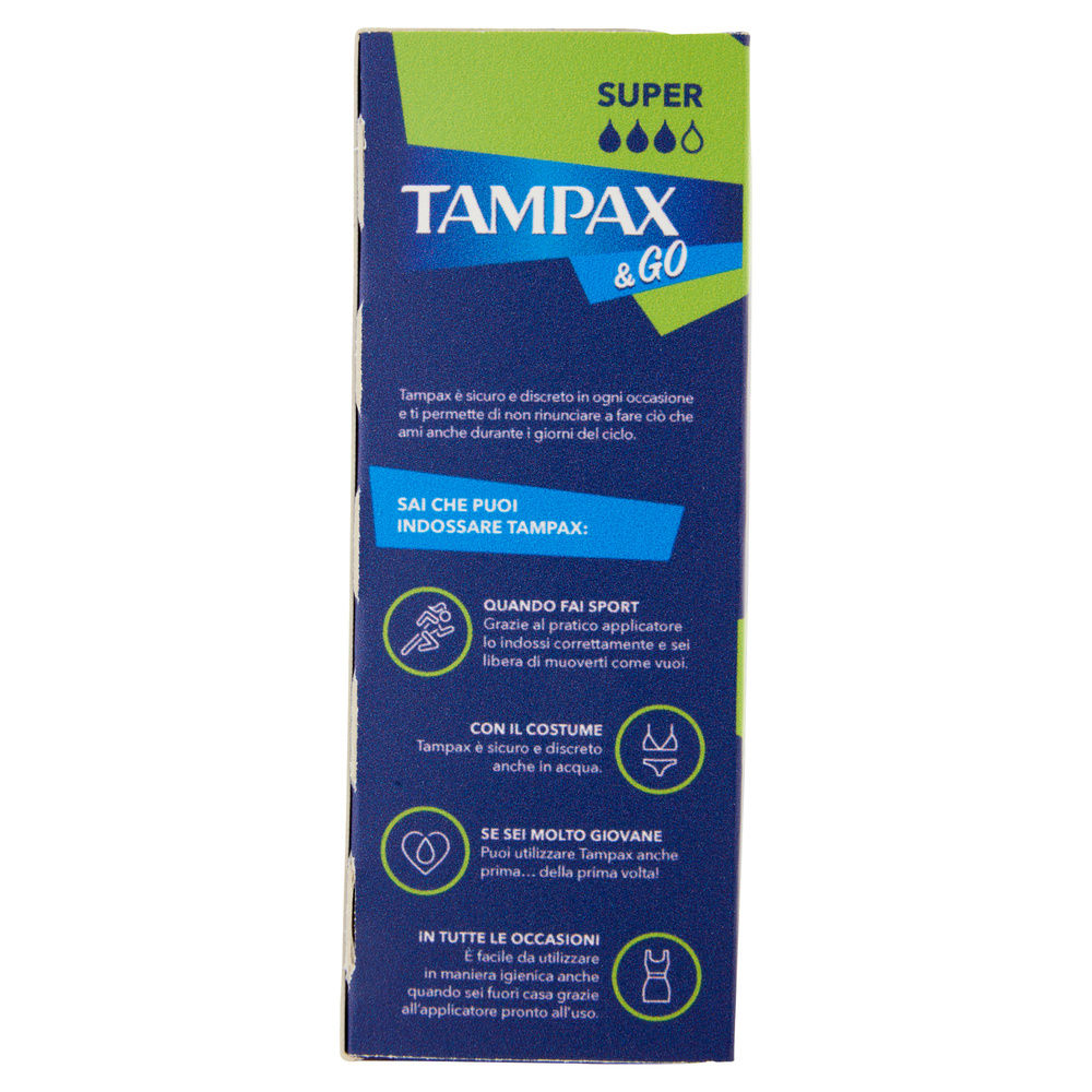 ASSORBENTI INTERNI TAMPAX&GO SUPER PZ.18 - 4