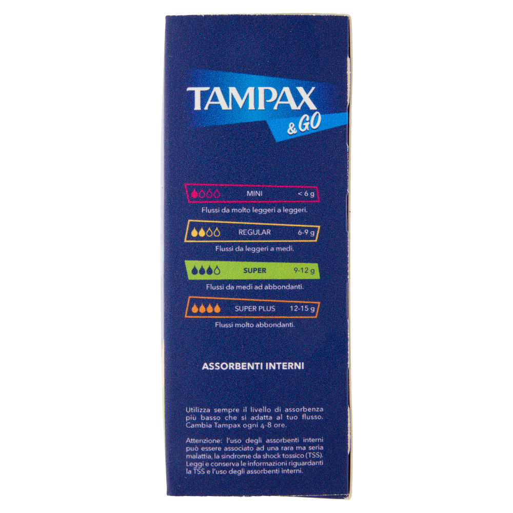 ASSORBENTI INTERNI TAMPAX&GO SUPER PZ.18 - 3