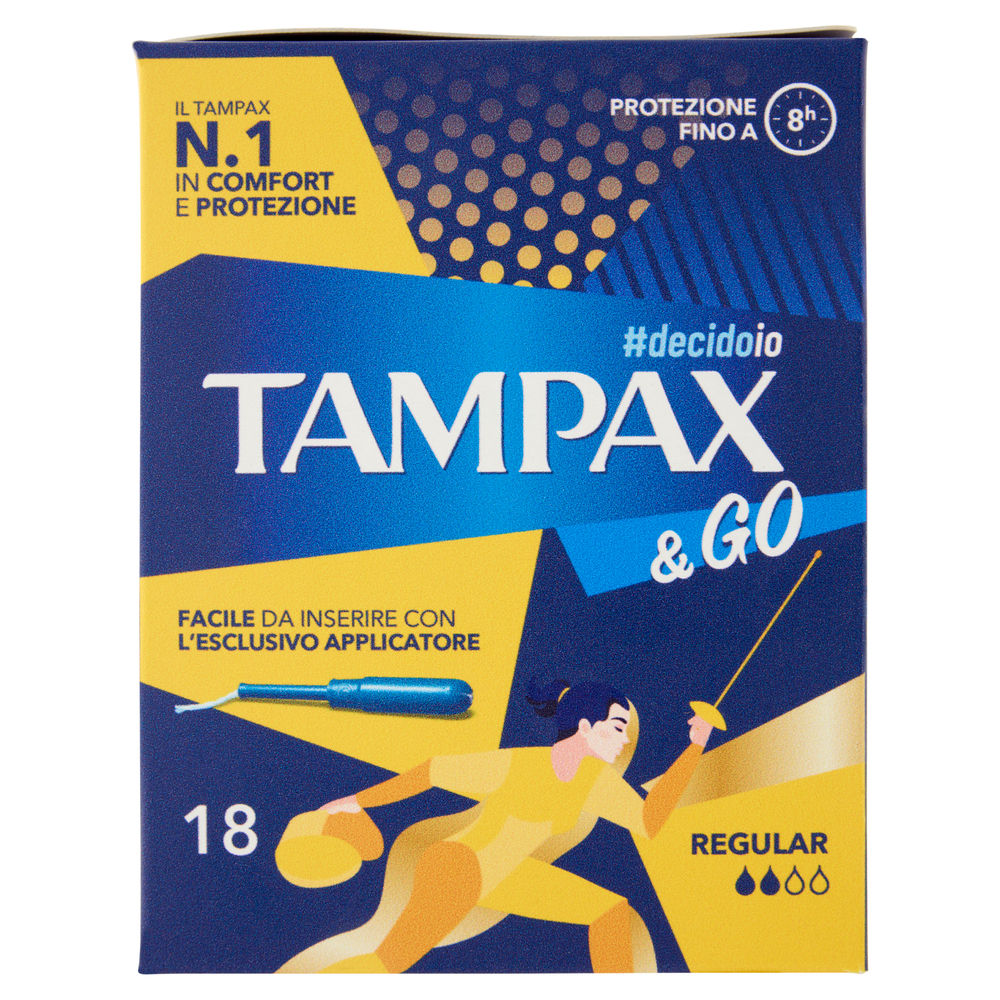 ASSORBENTI INTERNI TAMPAX&GO REGULAR PZ.18 - 0