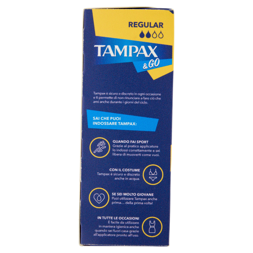 ASSORBENTI INTERNI TAMPAX&GO REGULAR PZ.18 - 4