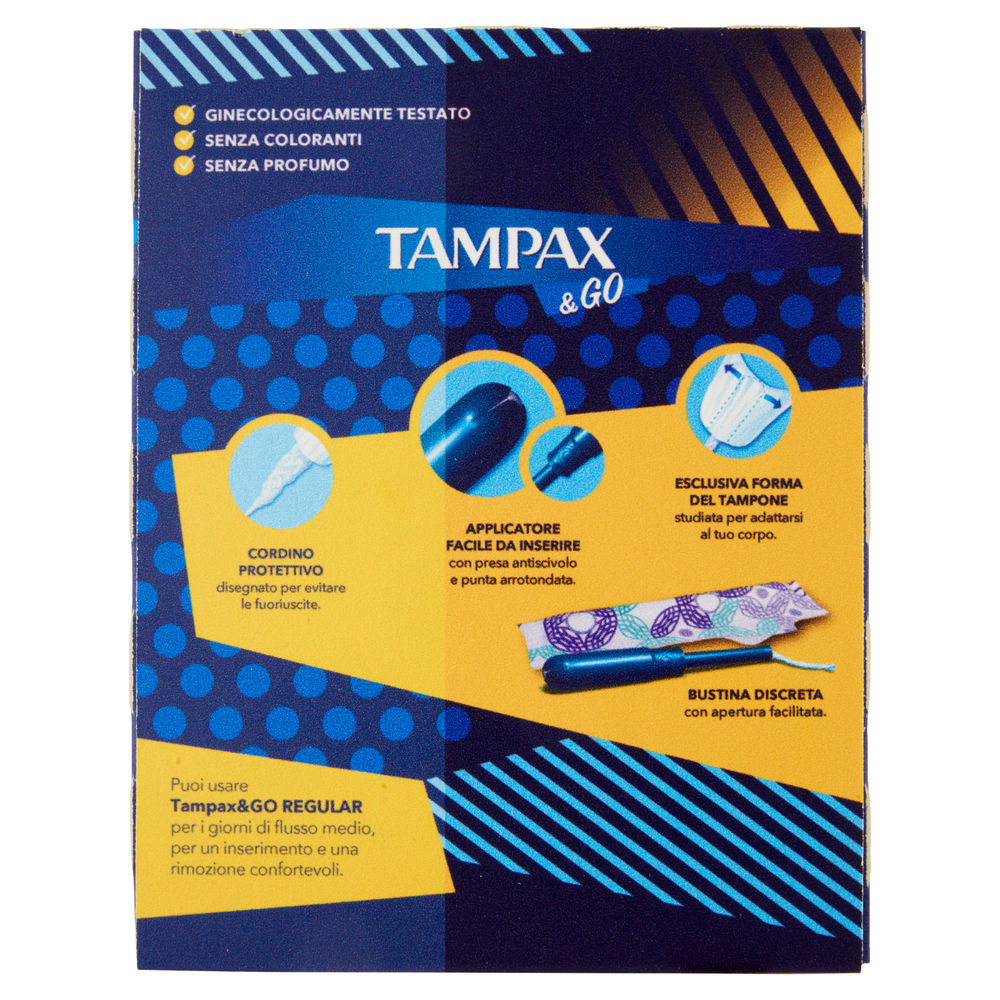 ASSORBENTI INTERNI TAMPAX&GO REGULAR PZ.18 - 1
