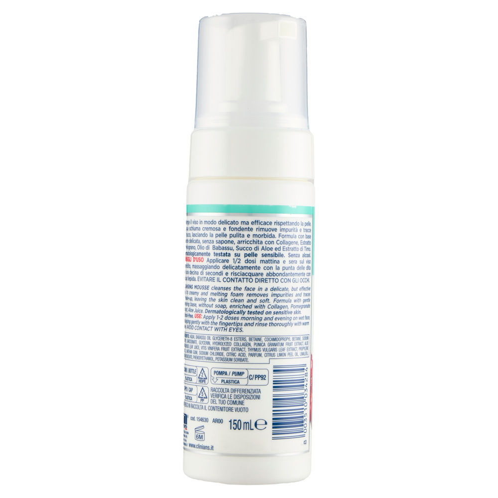 DETERGENTE VISO ANTIRUGHE CLINIANS MOUSSE ML 150 - 1