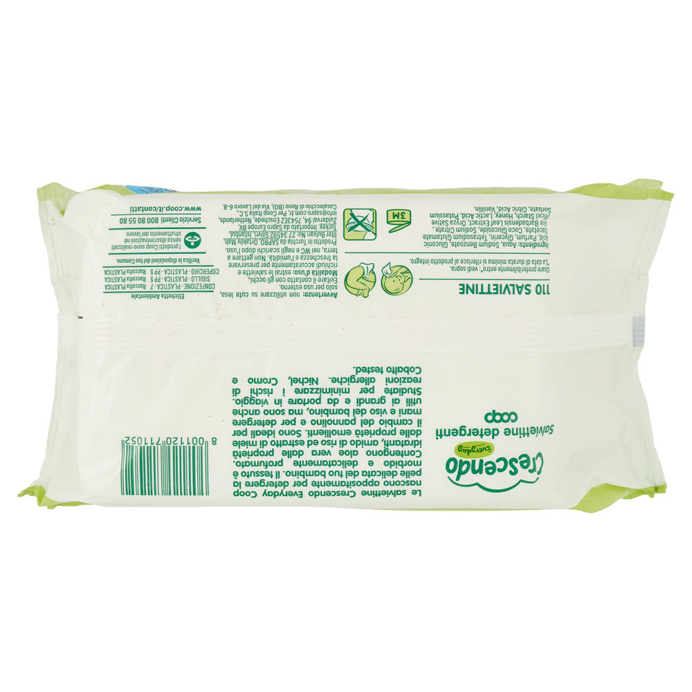 SALVIETTINE DETERGENTI COOP CRESCENDO EVERYDAY PZ.110 - 14