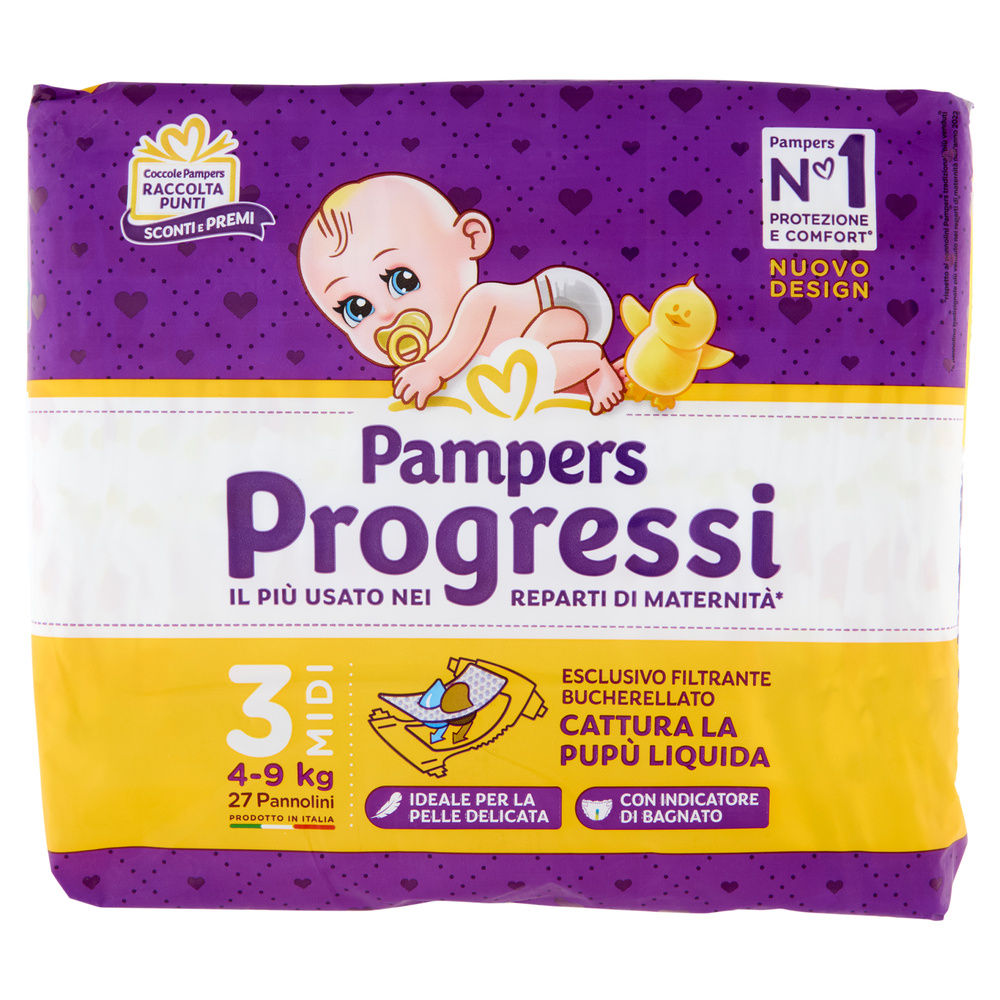 PANNOLINI PAMPERS PROGRESSI MIDI PZ.27 - 0